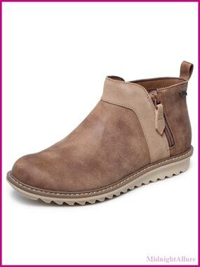 Arch Fit Mojave Ankle Booties Microleather Suede Side Zip Comfort